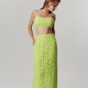 Quintette Textured Midi Skirt